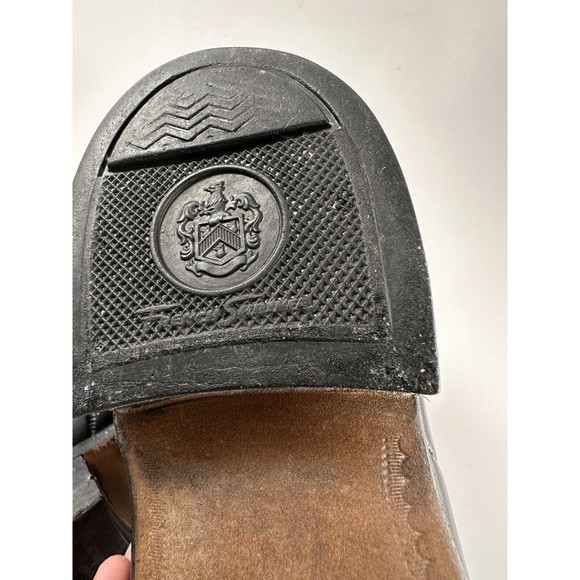 Vintage French Shriner mens Black Leather Wingtip 7.5 main image 4